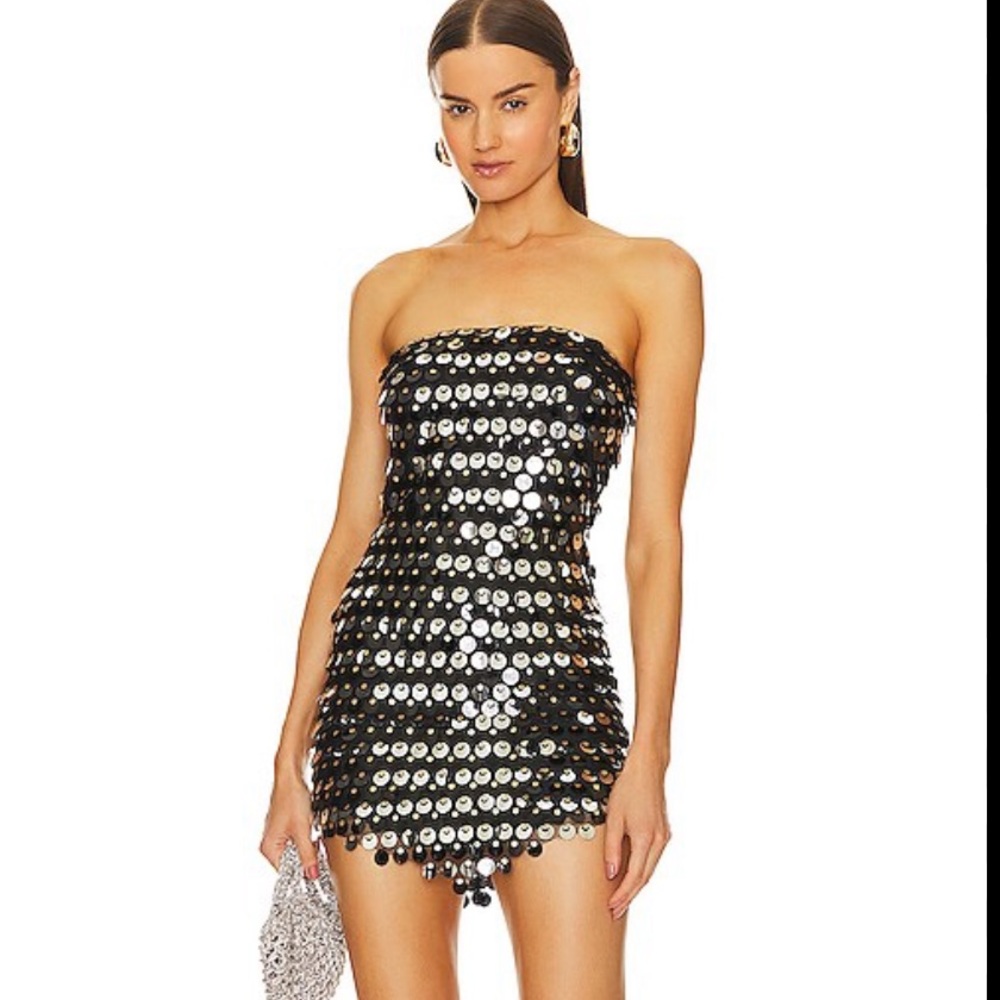 The New Arrivals by Ilkyaz Ozel Giza Paillette Mini Dress